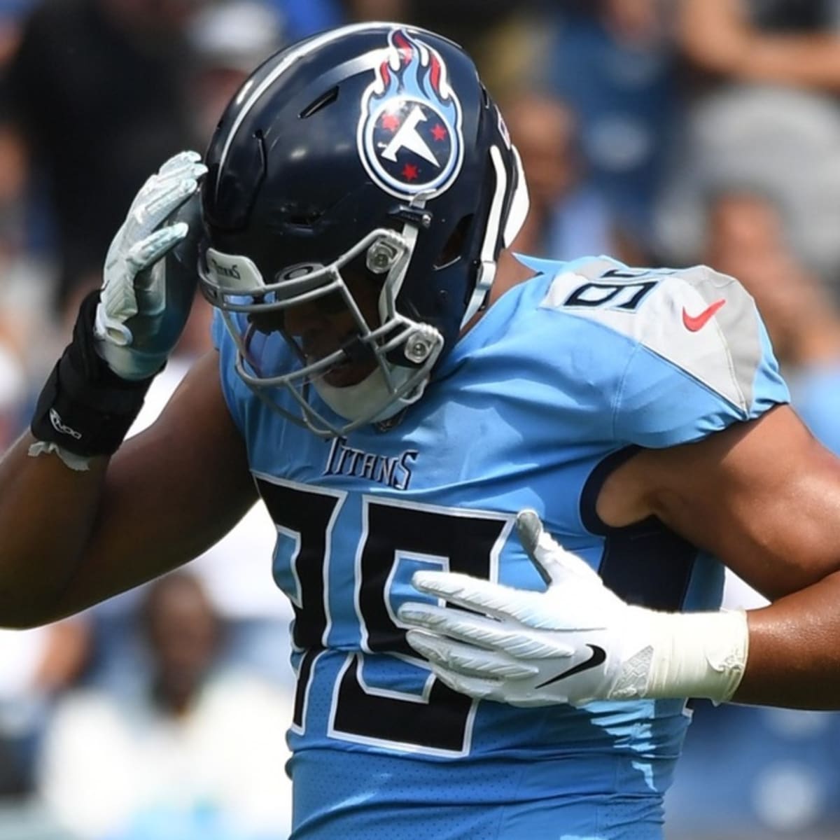 Titans' Rashad Weaver reacts to standout performance vs. Bucs