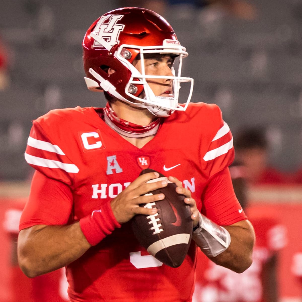 Way cool! UH quarterback Clayton Tune hangs with, learns from