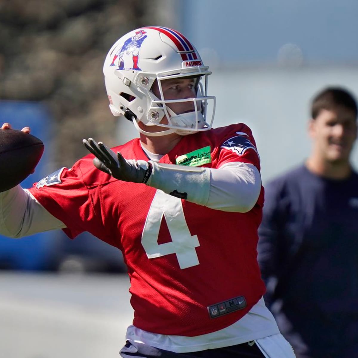 Patriots QB Mac Jones (ankle) limited at practice; rookie Bailey Zappe in  line to start vs. Lions?