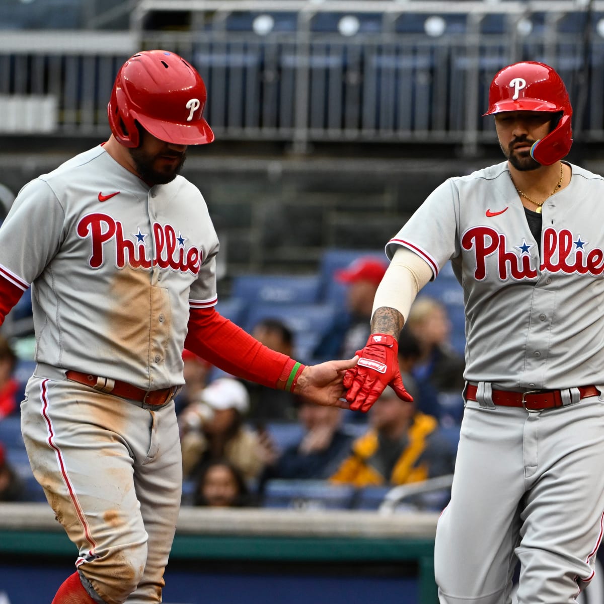 Rhys Hoskins roots for a long Phillies playoff run; maybe he can return in  October