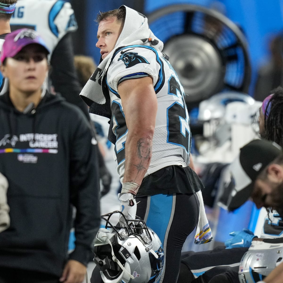 Panthers RB Christian McCaffrey trying to tune out trade talk