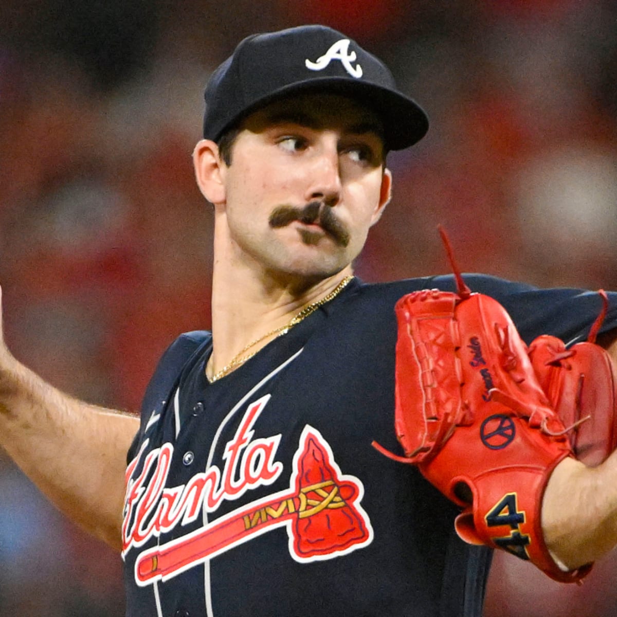 Spencer Strider Mustache Atlanta Braves Rookie Pitcher Fan ATL -   Finland