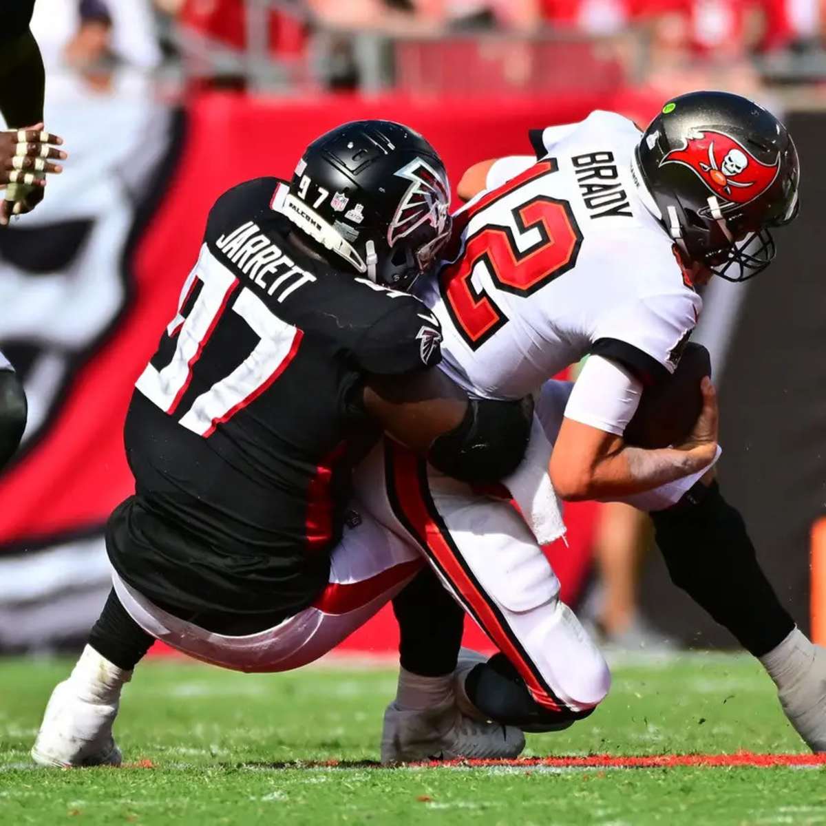 Arthur Smith, Grady Jarrett, and Marcus Mariota postgame press conference