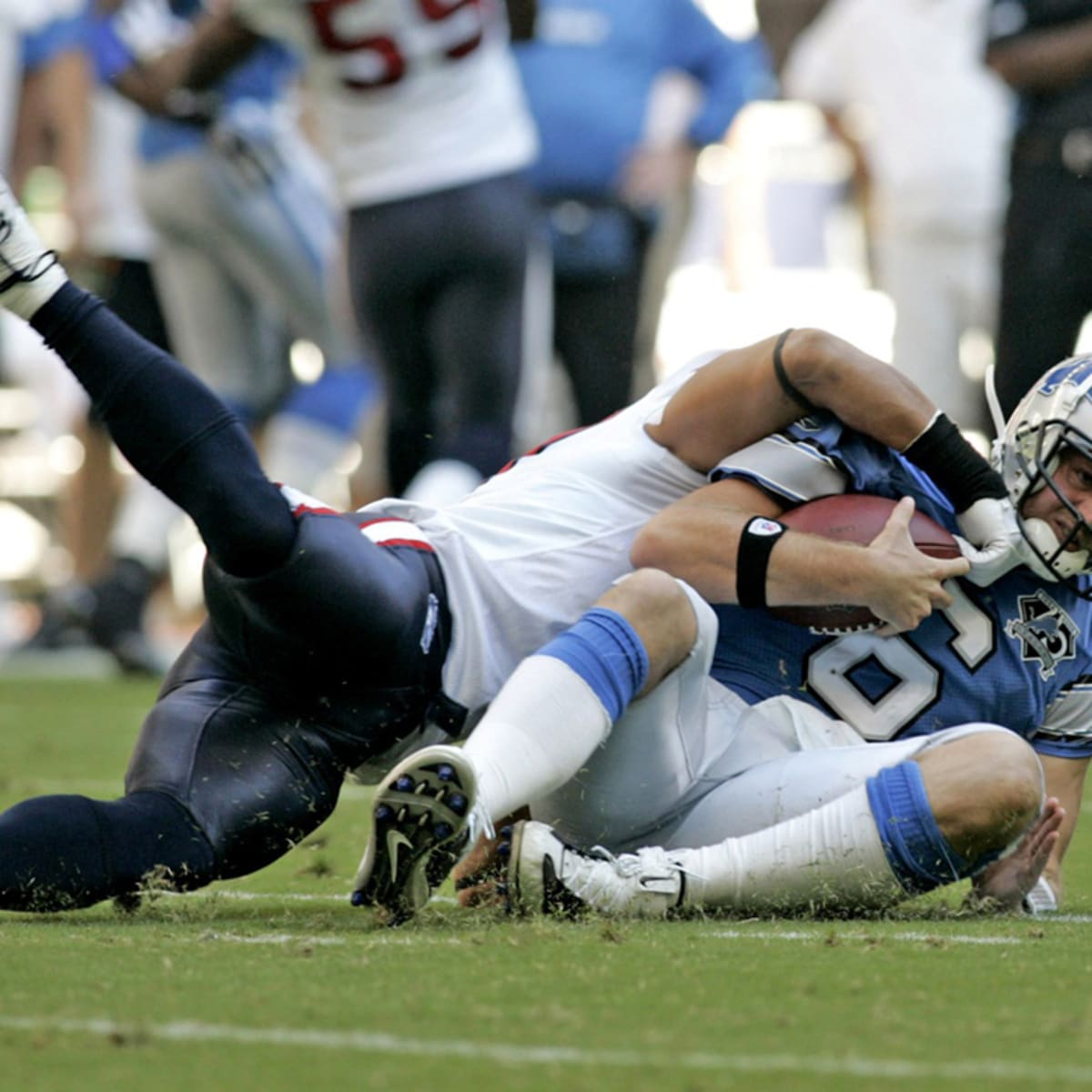 Sunday Night Football on NBC - 14 years ago, Dan Orlovsky ran out