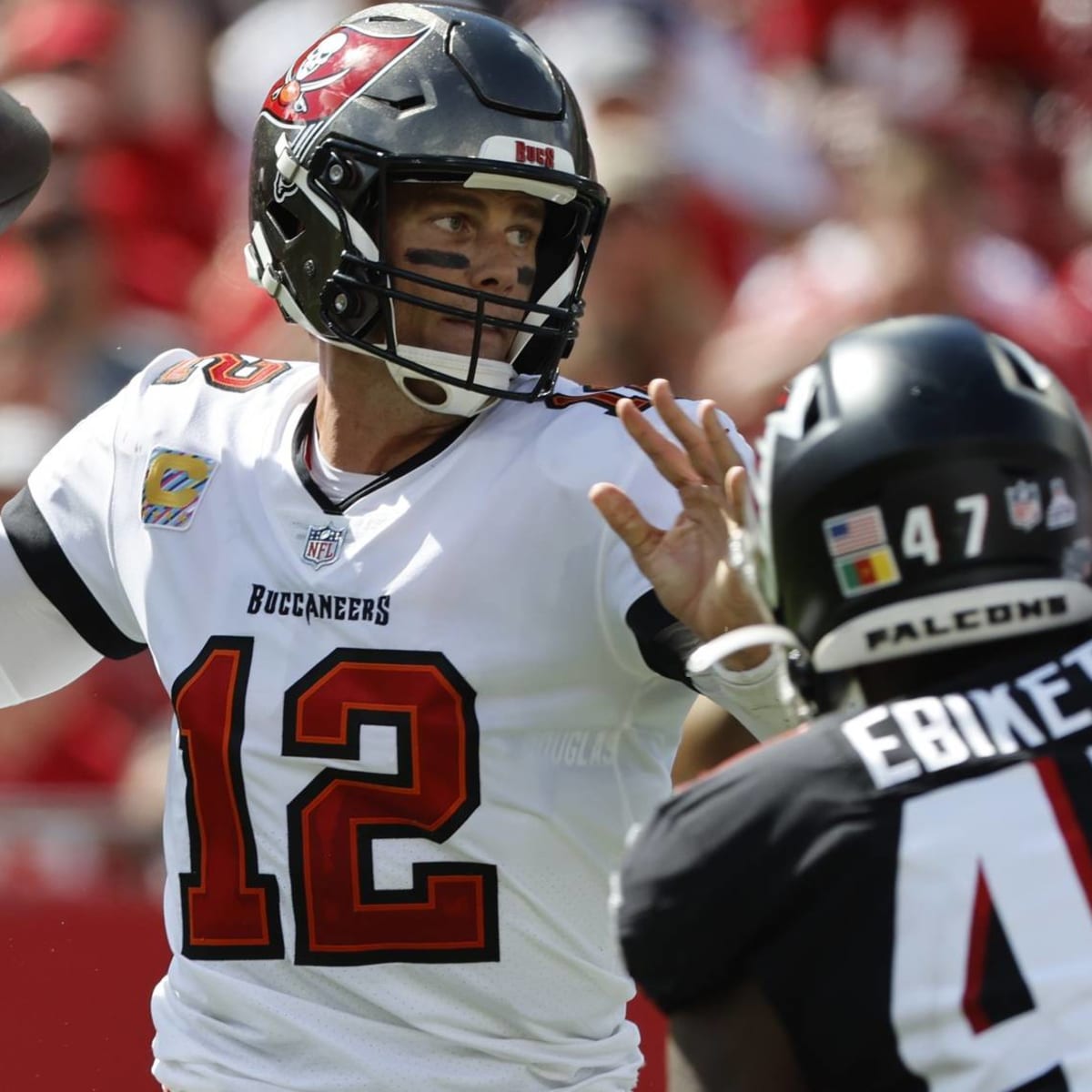 NFL fines Buccaneers QB Tom Brady for kicking Falcons' Grady Jarrett 