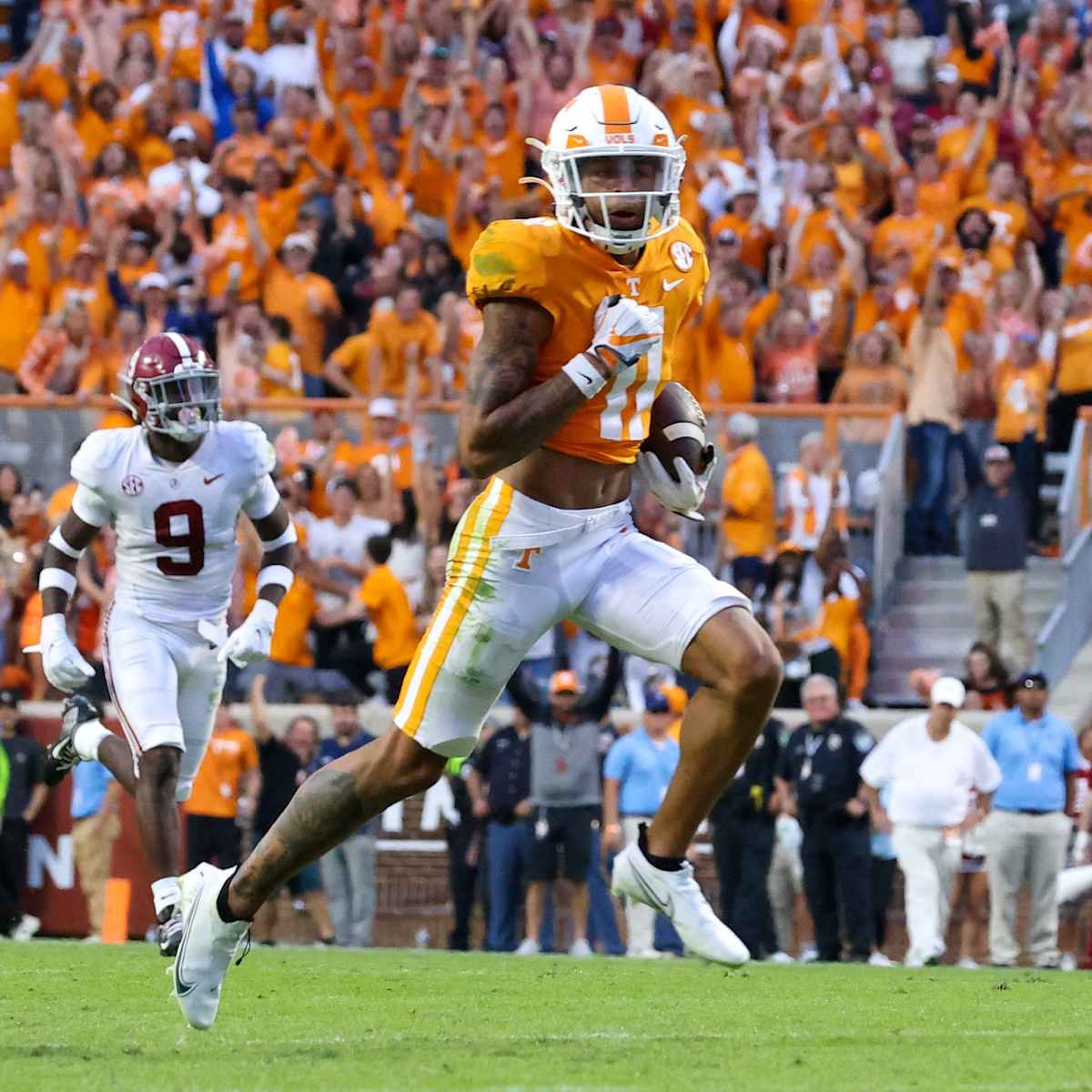 No. 6 Tennessee Takes Down No. 3 Alabama in High-Flying Shootout