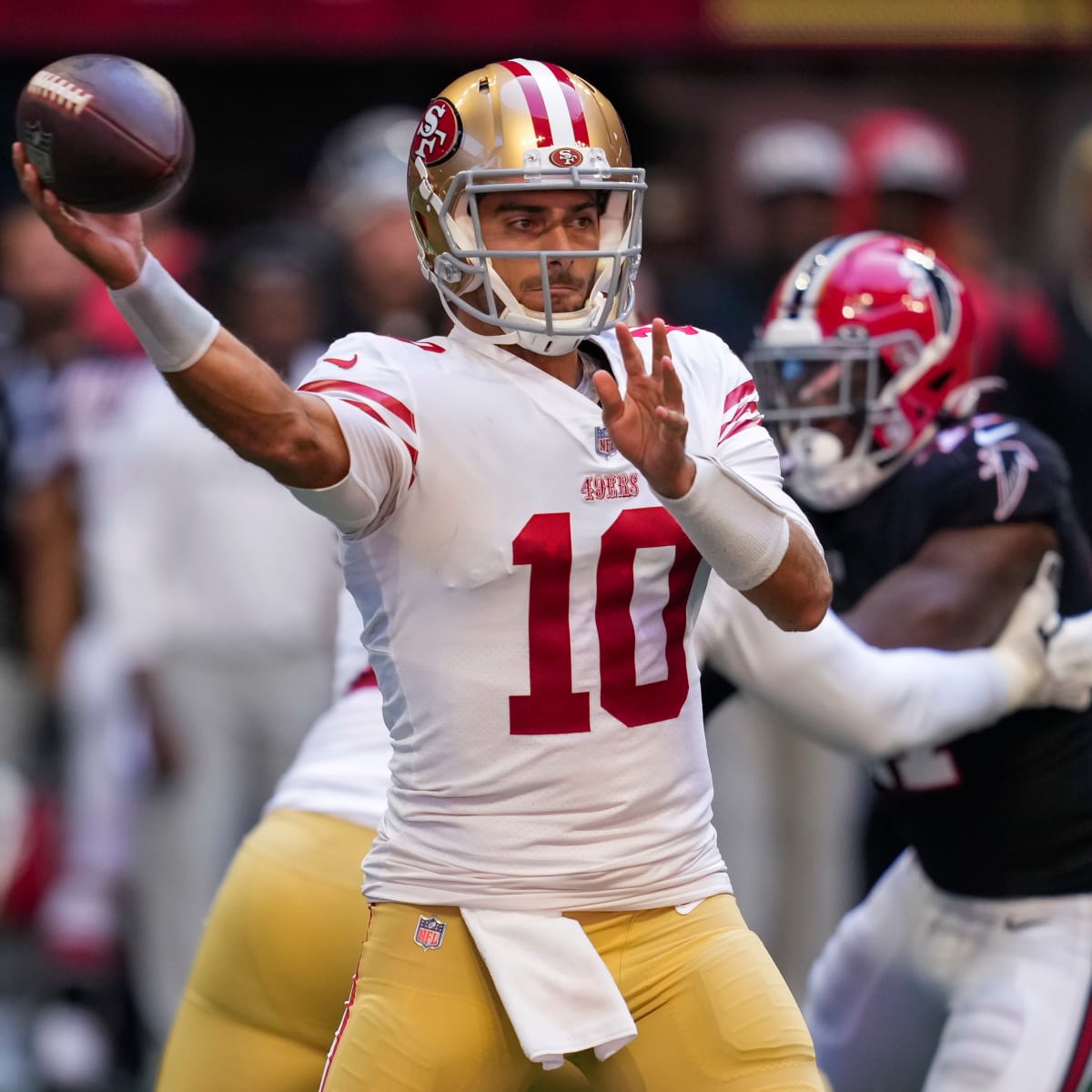 49ers offense stutters and defense cracks in loss to Falcons