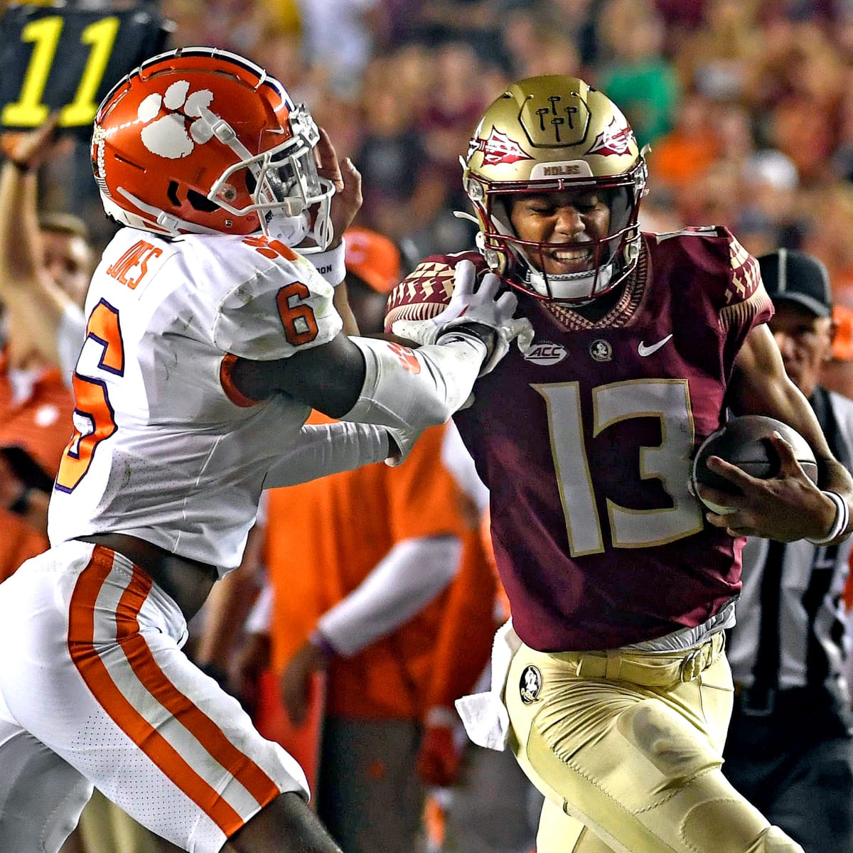 Clemson's Lawrence throws 64-yard TD on his 1st play from scrimmage