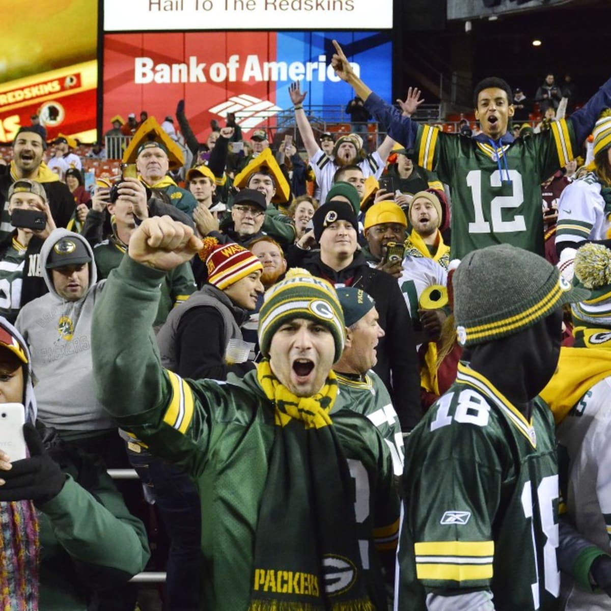 Commanders fans chant, have 'Sell the Team' signs and paper bags removed by  security during Packers game