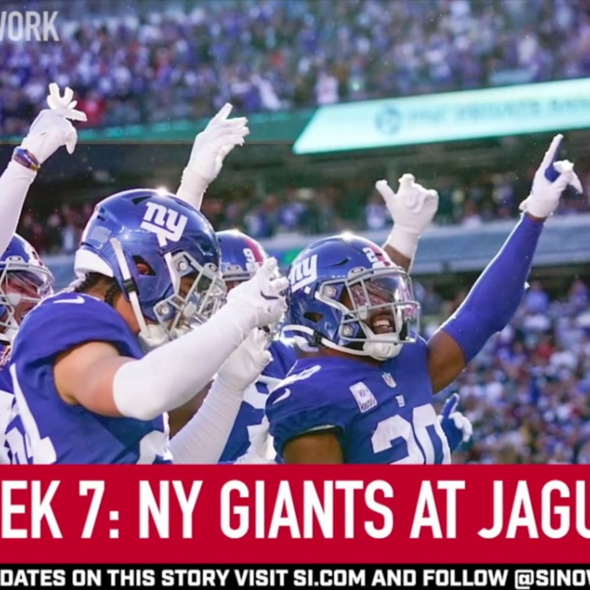 New York Giants vs. Jacksonville Jaguars: Touch/target breakdown