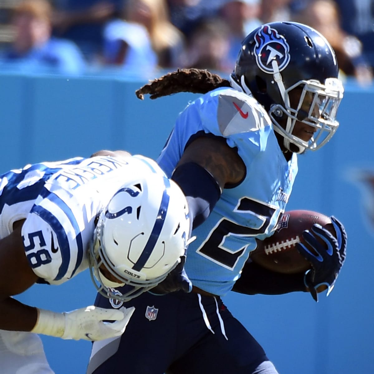 Tennessee Titans RB Derrick Henry Claims High Ground in Rushing Race -  Sports Illustrated Tennessee Titans News, Analysis and More