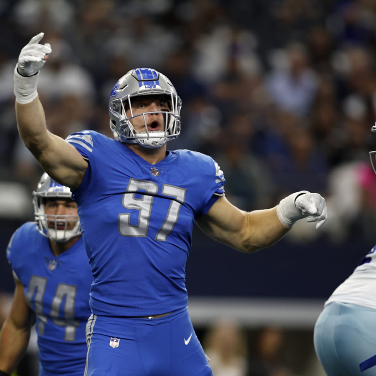 Detroit Lions Week 5 PFF grades Aidan Hutchinson Jeff Okudah