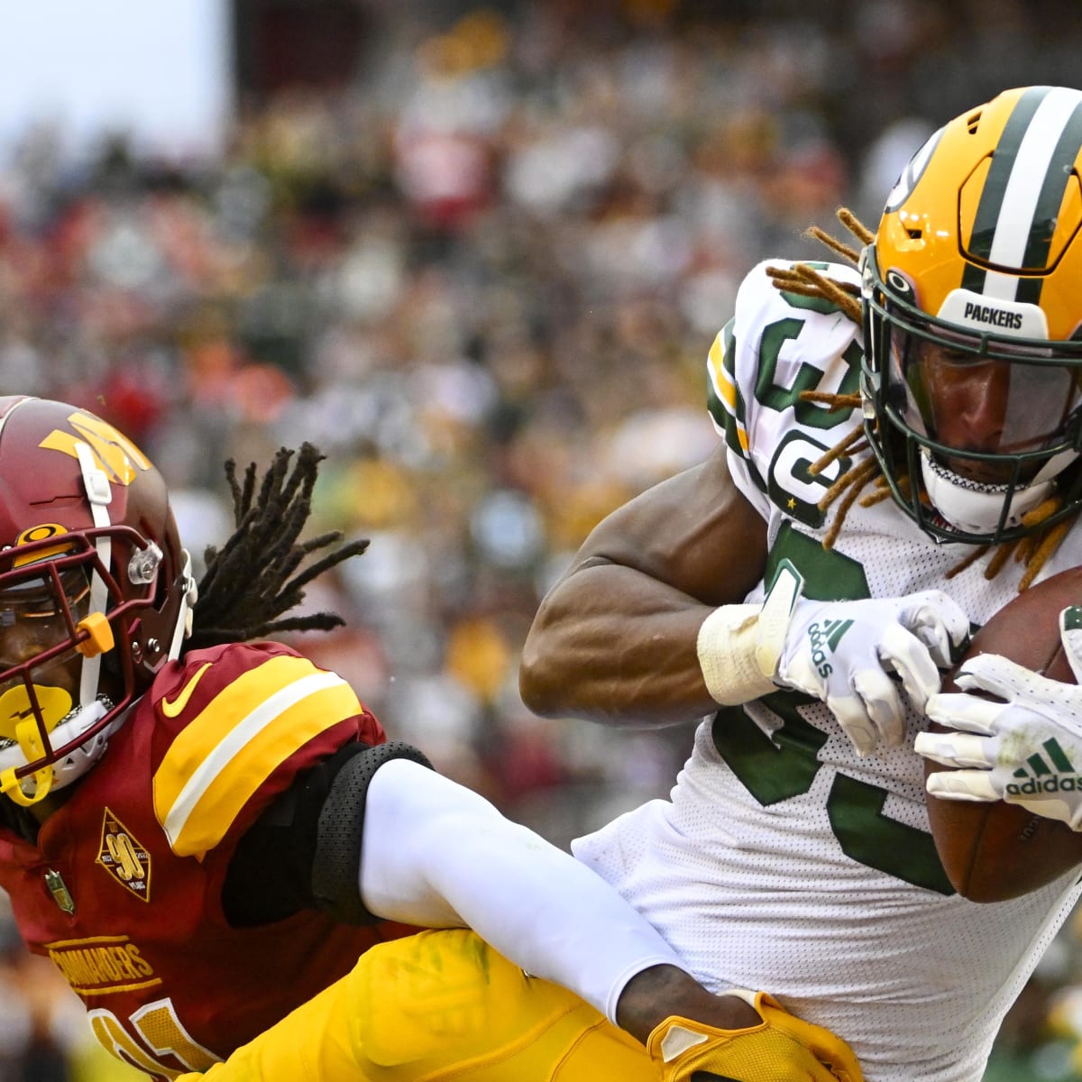 Watch: Aaron Jones' Can't-Miss Touchdown for Packers vs. Commanders -  Sports Illustrated Green Bay Packers News, Analysis and More