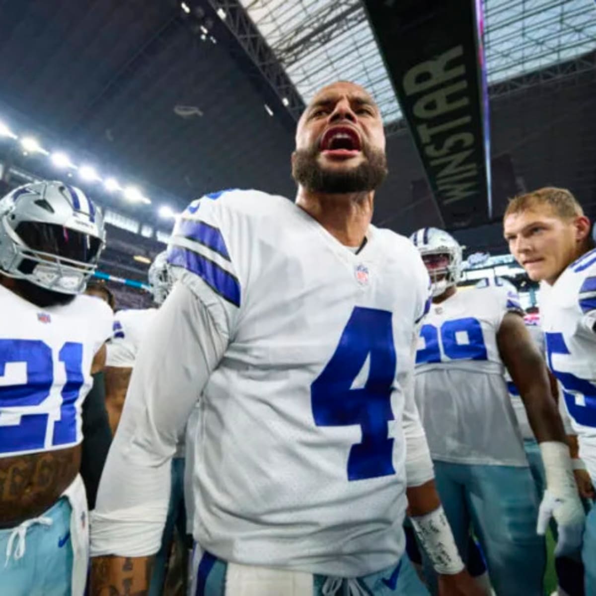 Hyped up Dak Prescott hilariously cusses in postgame interview after Cowboys'  big win