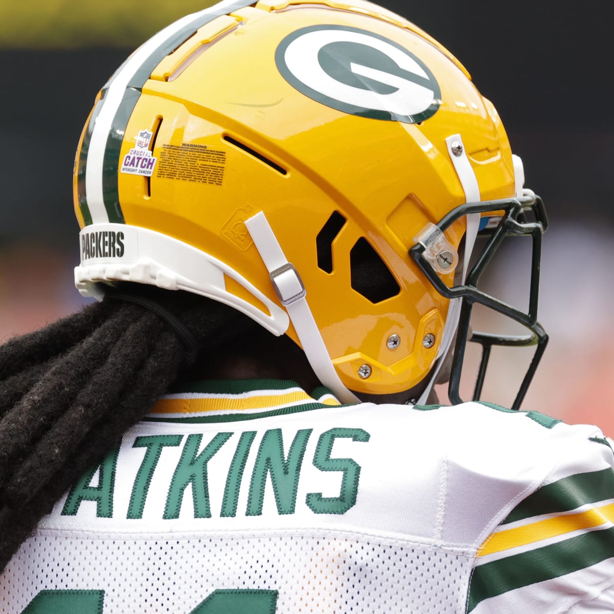 Sammy Watkins of the Green Bay Packers runs with the ball after  Fotografía de noticias - Getty Images