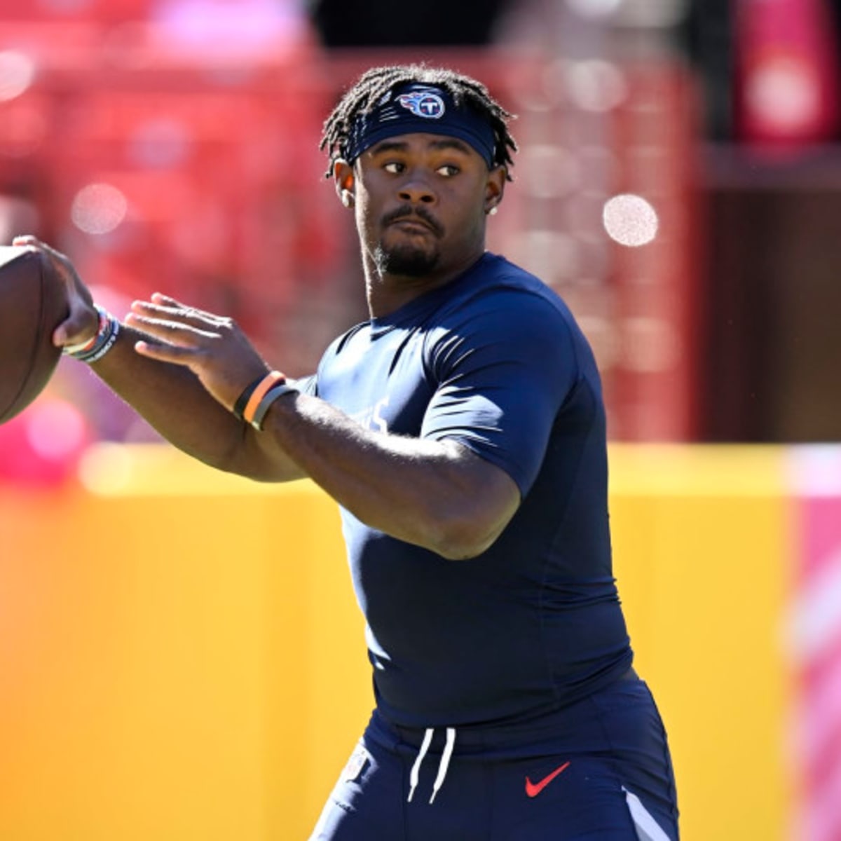 Titans, Malik Willis visit Texans at NRG Stadium