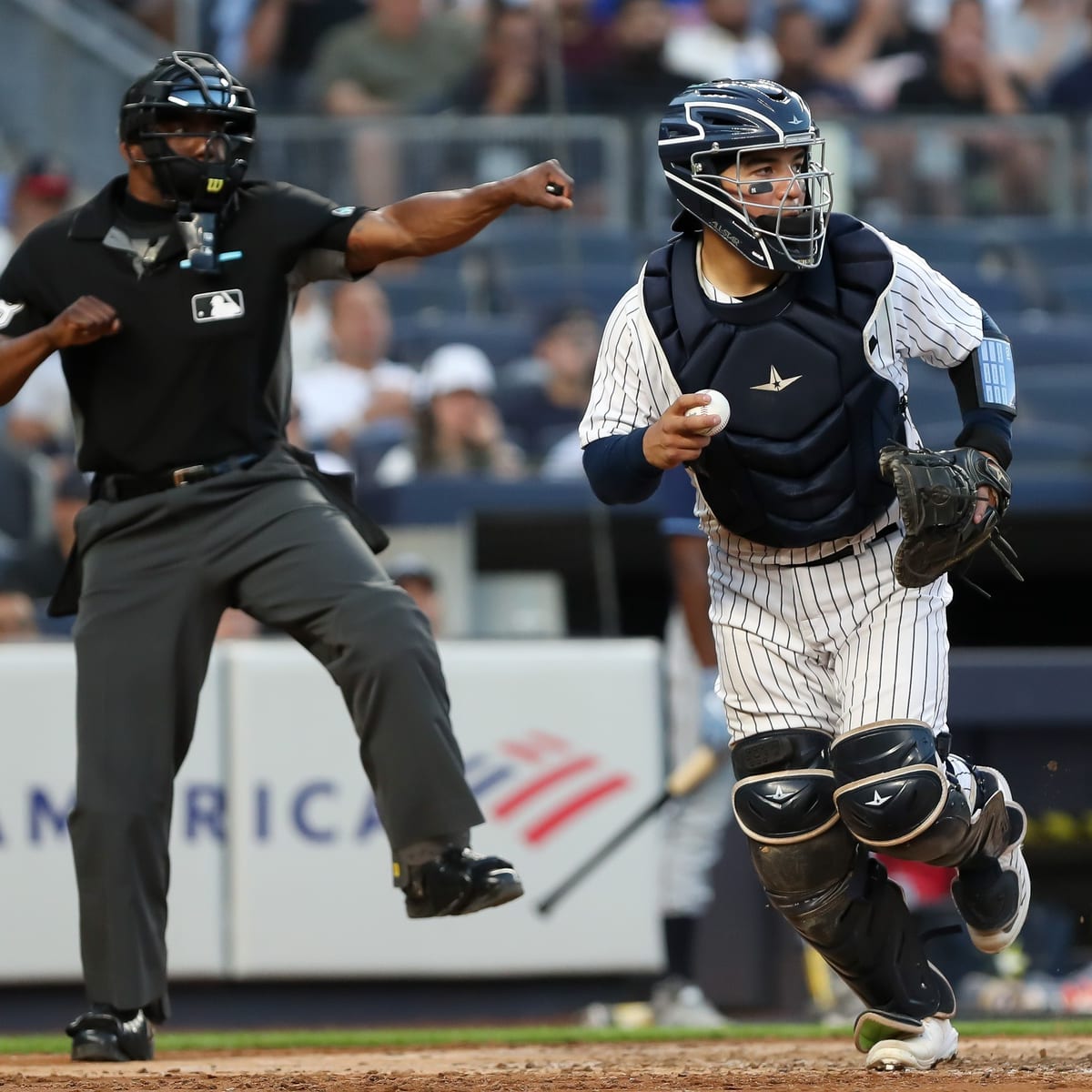 Yankees star Jose Trevino's emotional reaction to making first MLB