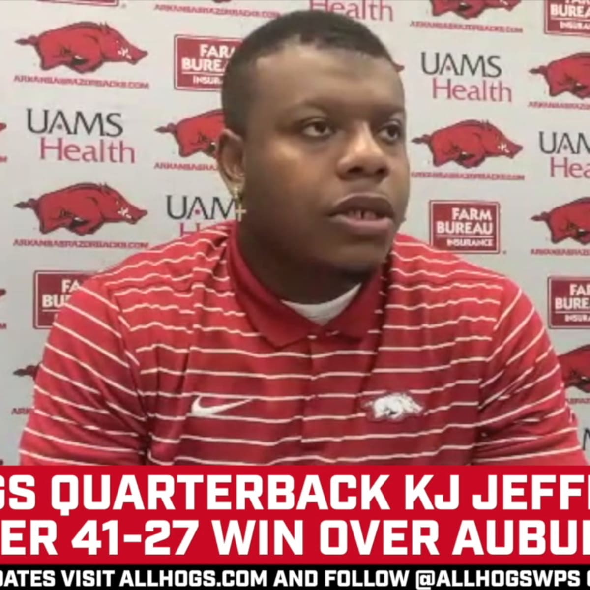 INSTANT REPLAY: Late touchdown gives Hogs' KJ Jefferson 2 records