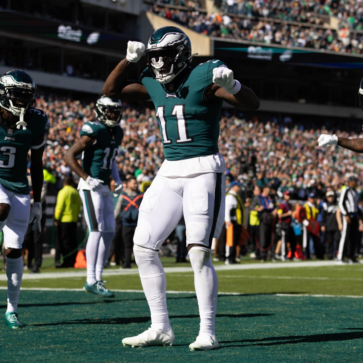 Philadelphia Eagles WR A.J. Brown Superstar for Philly Since Sideline Spat  - Sports Illustrated Philadelphia Eagles News, Analysis and More