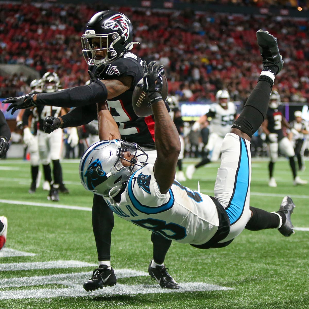 Defense, run game propel Panthers to victory over Falcons, snapping four- game losing streak
