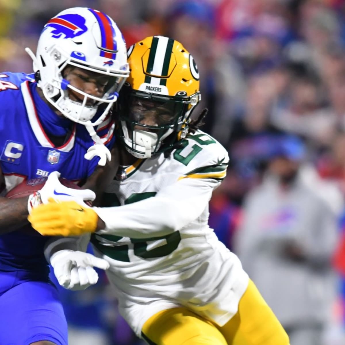 Green Bay Packers free safety Darnell Savage makes a read during a