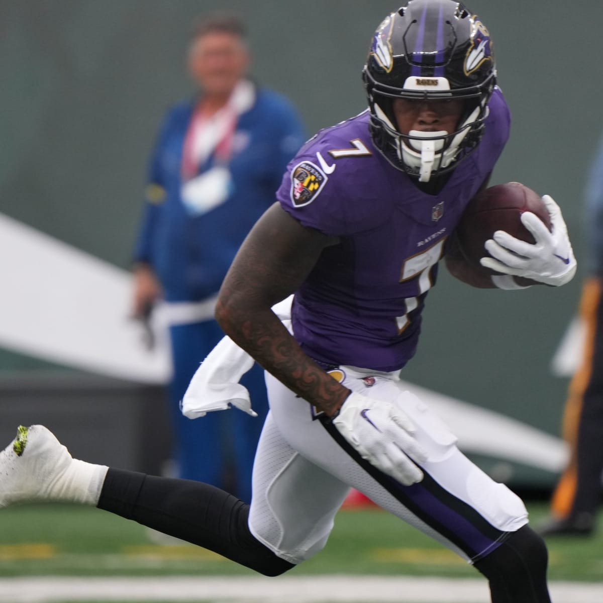 Harbaugh: Ravens WR Rashod Bateman to get season-ending surgery