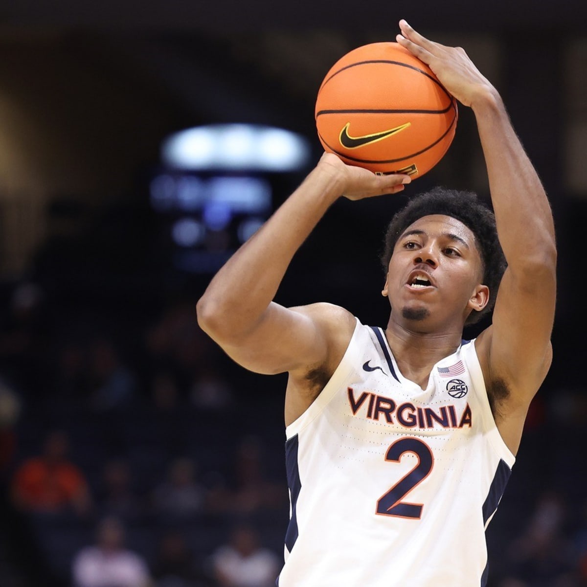 UVA basketball's Reece Beekman flashes at the NBA Combine