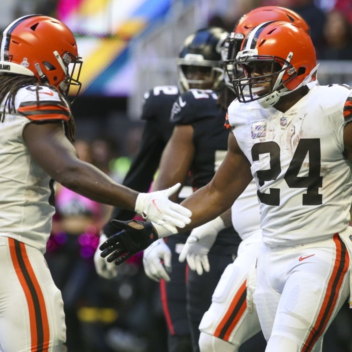 Matchup to Watch: Nick Chubb and Kareem Hunt rushing against the