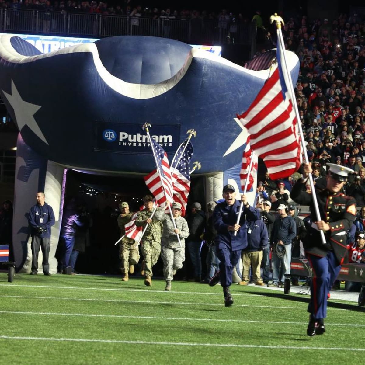 BEST NFL New England Patriots Salute To Service - Honor Veterans