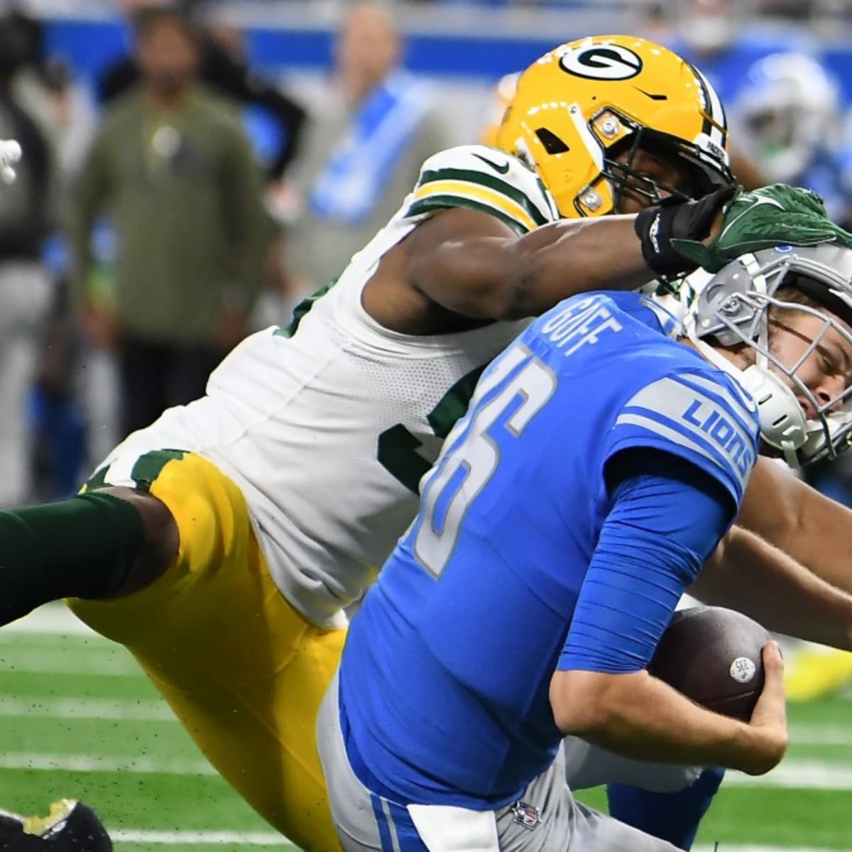 Green Bay Packers linebacker Kingsley Enagbare (55) rushes during an NFL  Preseason game against the New Orleans Saints Friday, Aug. 19, 2022, in  Green Bay, Wis. (AP Photo/Jeffrey Phelps Stock Photo - Alamy