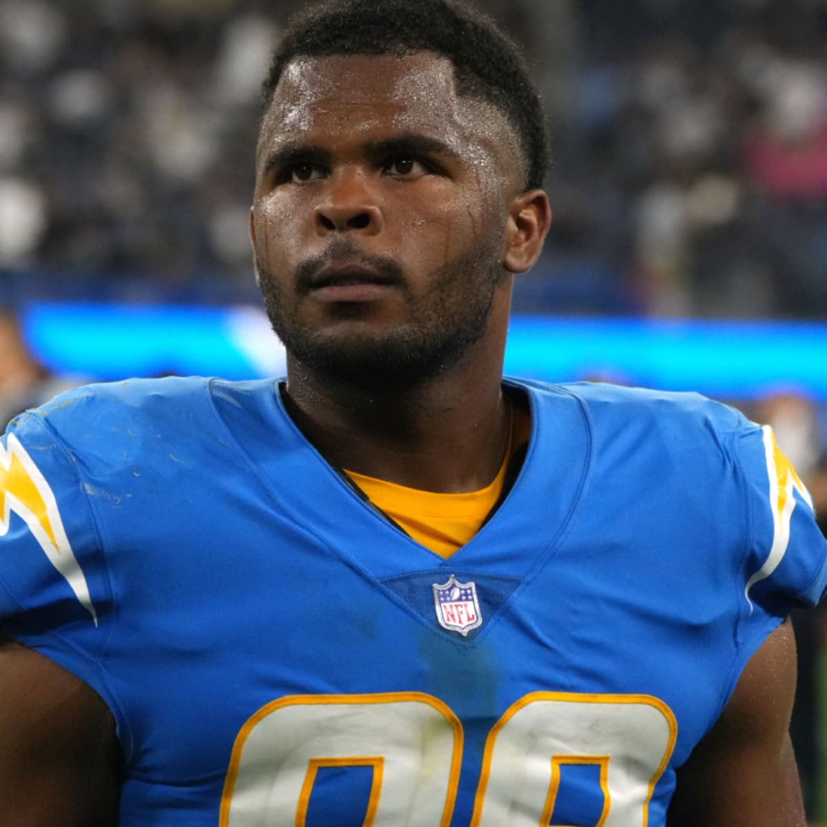 Jerry Tillery Los Angeles Chargers Fanatics Authentic Game-Used #99 White  Jersey vs. Las Vegas Raiders on December 17, 2020