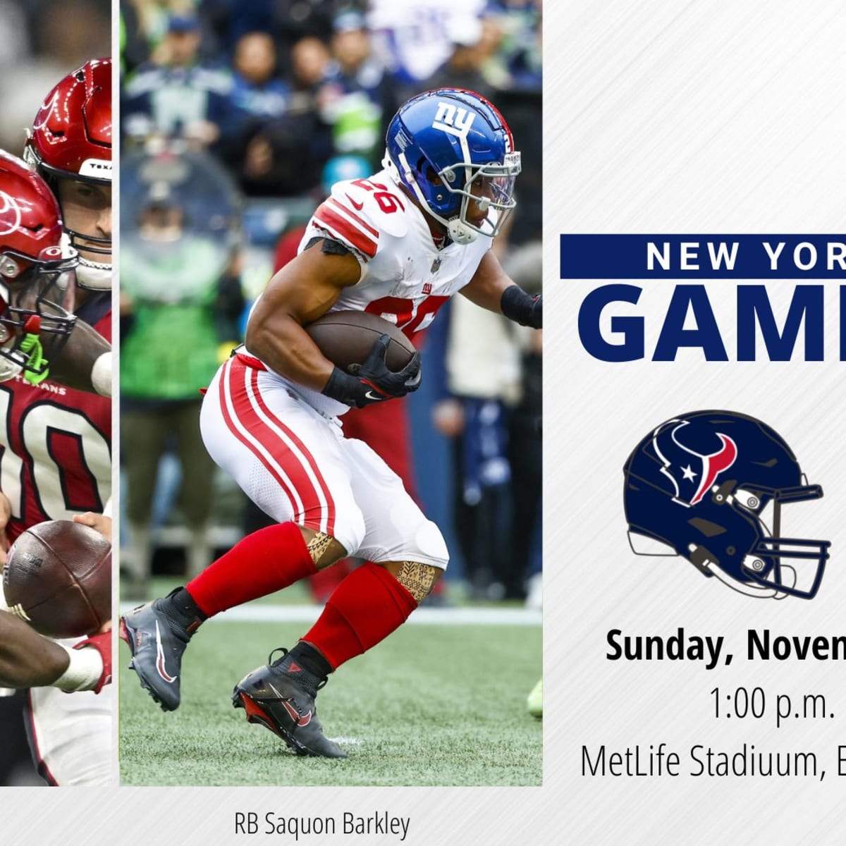 Giants vs. Texans: What you need to know for gameday - Newsday