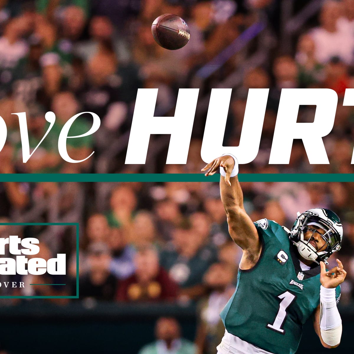 WATCH: Philadelphia Eagles QB Jalen Hurts Going Viral for Stiff Arm vs. New  York Jets - Tracker - Sports Illustrated Philadelphia Eagles News, Analysis  and More