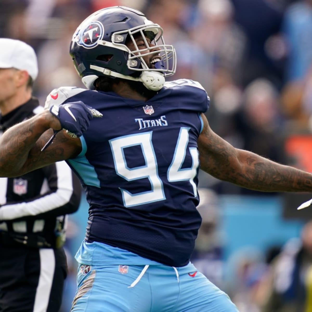 Terrance Mitchell of the Tennessee Titans is seen after the game