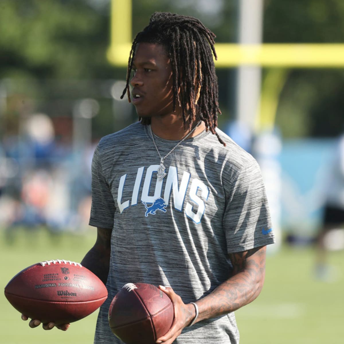 VIDEO: Lions Aidan Hutchinson, Jameson Williams soak in NFLPA Rookie  Premiere