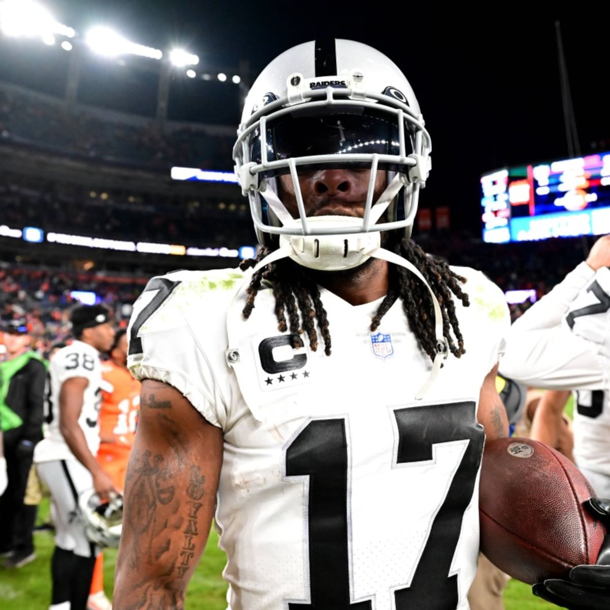 Las Vegas Raiders #17 Davante Adams White With 2020 Inaugural