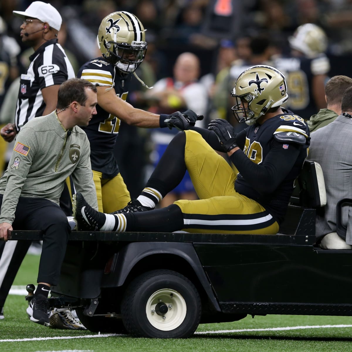 Saints' Payton Turner Week-to-Week With Low-Ankle Sprain, Report Says -  Sports Illustrated New Orleans Saints News, Analysis and More