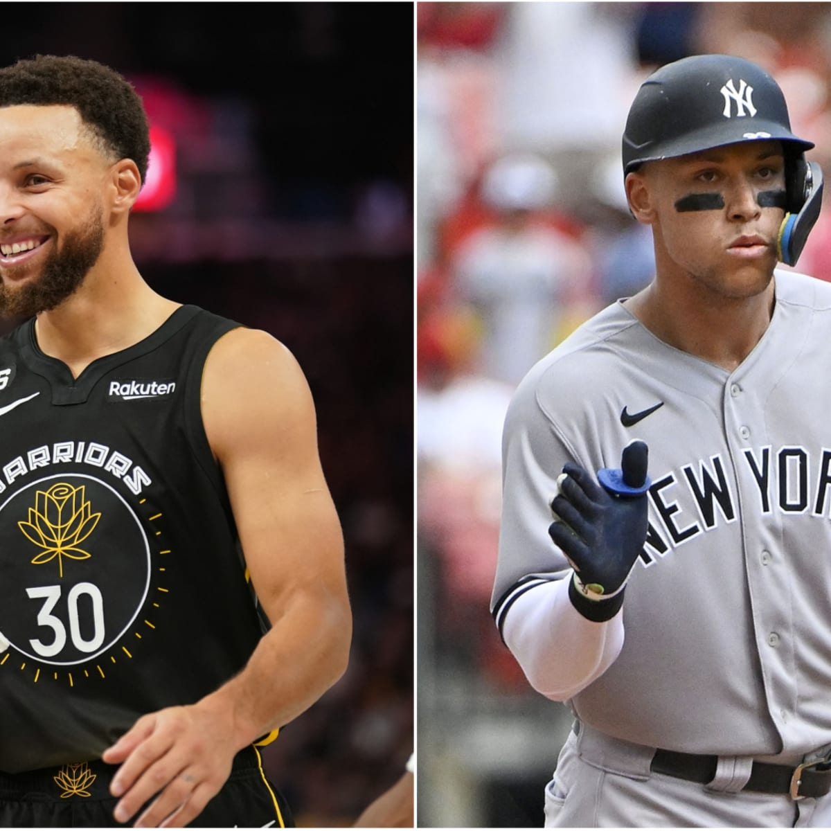 Steph Curry channeling inner Red Sox fan in Aaron Judge Giants