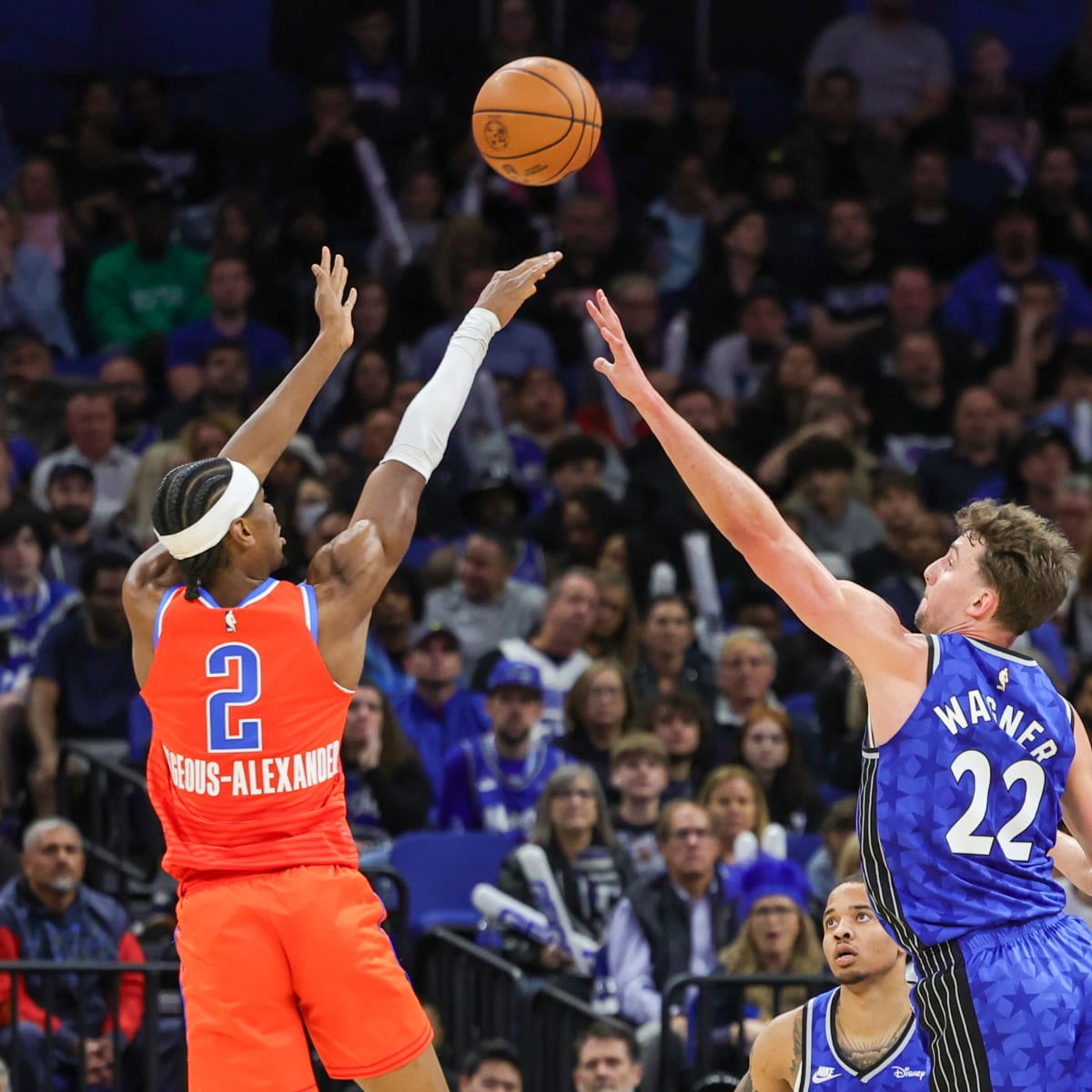 Thunder Duo Combines for 65, Spoils Magic's Celebratory Night - Sports  Illustrated Oklahoma City Thunder News, Analysis and More