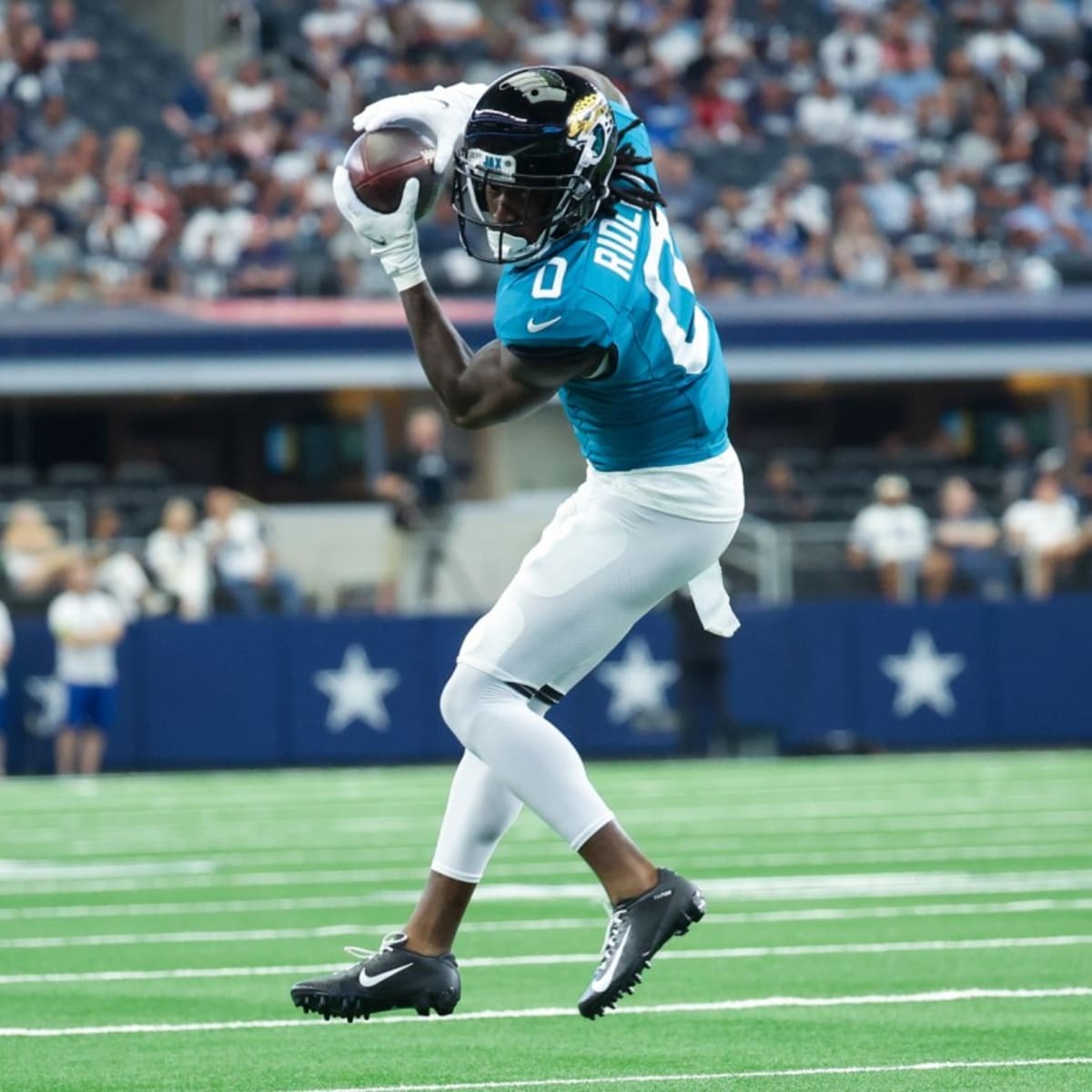 Ridley has 2 catches in 1st game in almost 2 years as Jags get 28-23  preseason win over Cowboys