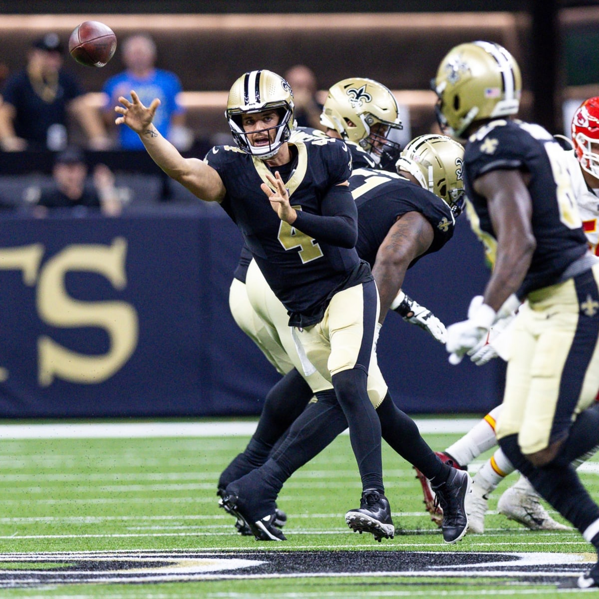 New Orleans Saints Derek Carr ends first Saints preseason drive with 4-yard  TD pass to wide receiver Keith Kirkwood