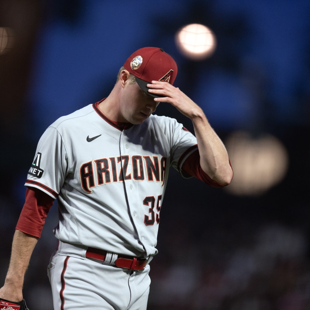 This is a 2023 photo of Arizona Diamondbacks relief pitcher Joe