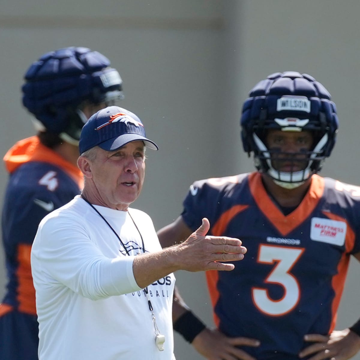 Behind the scenes at the Broncos' media day with Russell Wilson