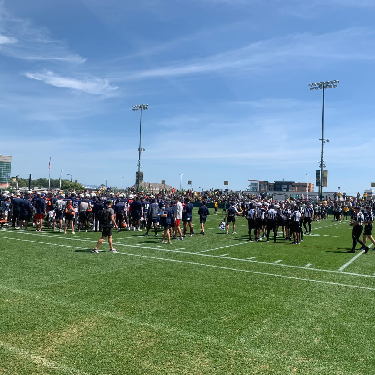 Fights break out at Patriots-Panthers joint training camp practice