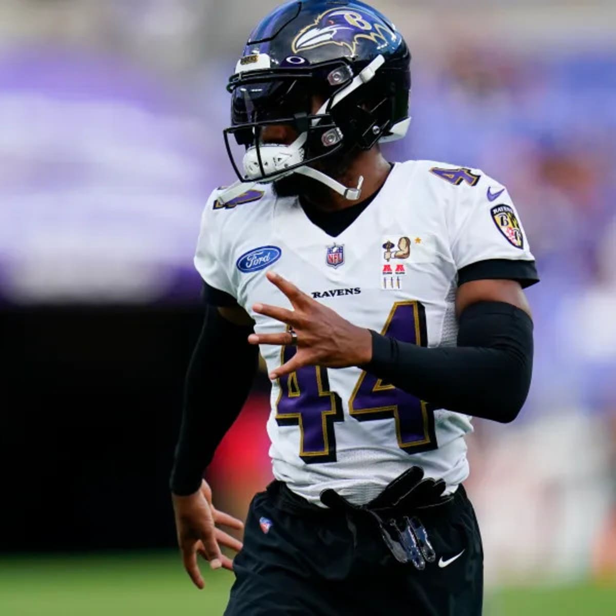 Baltimore Ravens cornerback Marlon Humphrey (44) in action during the first  half of an NFL football game against the Denver Broncos, Sunday, Dec. 4,  2022, in Baltimore. (AP Photo/Terrance Williams Stock Photo - Alamy