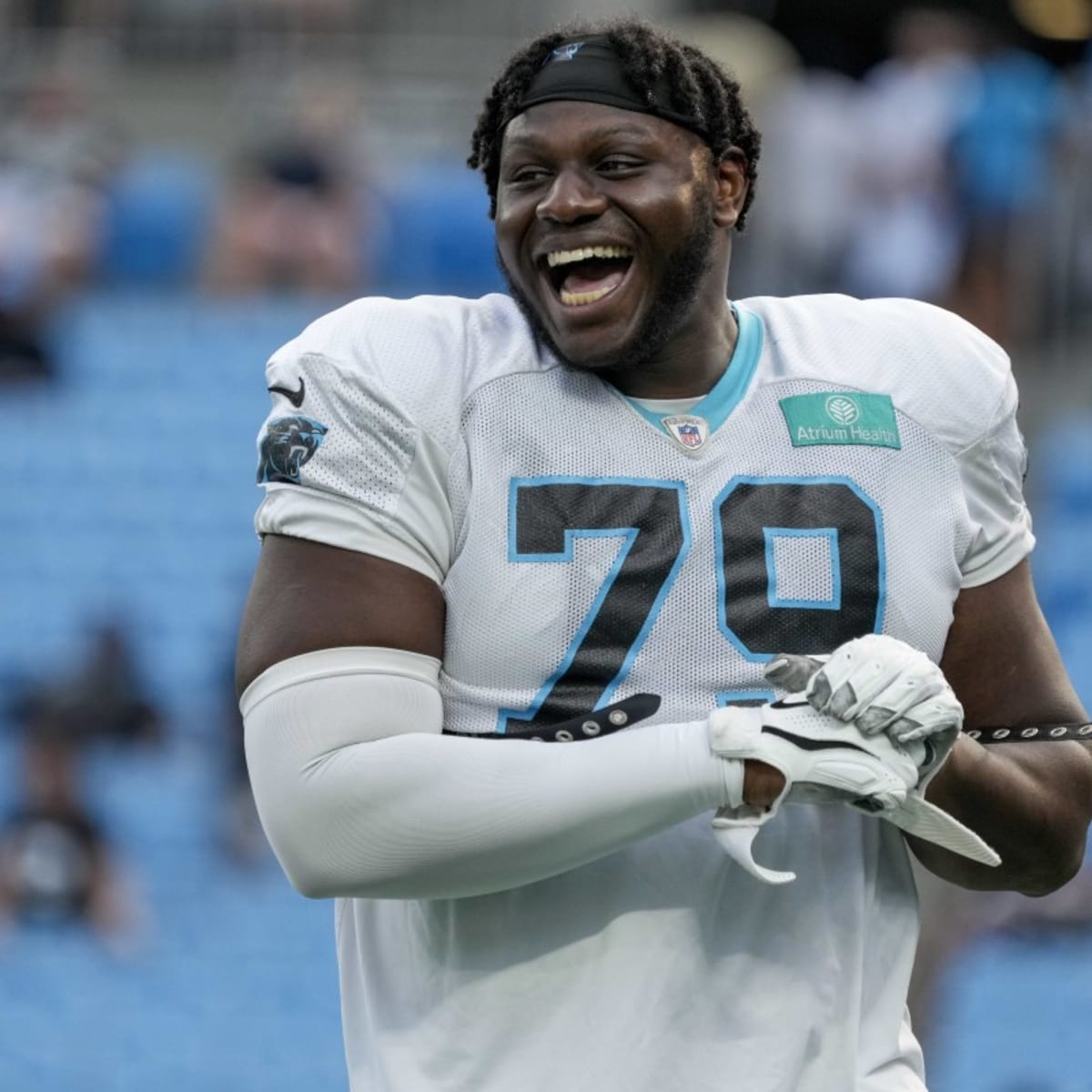 Carolina Panthers wide receiver Shi Smith (12) enters the field during an  NFL football game against the Cleveland Browns on Sunday, Sept. 11, 2022,  in Charlotte, N.C. (AP Photo/Rusty Jones Stock Photo - Alamy