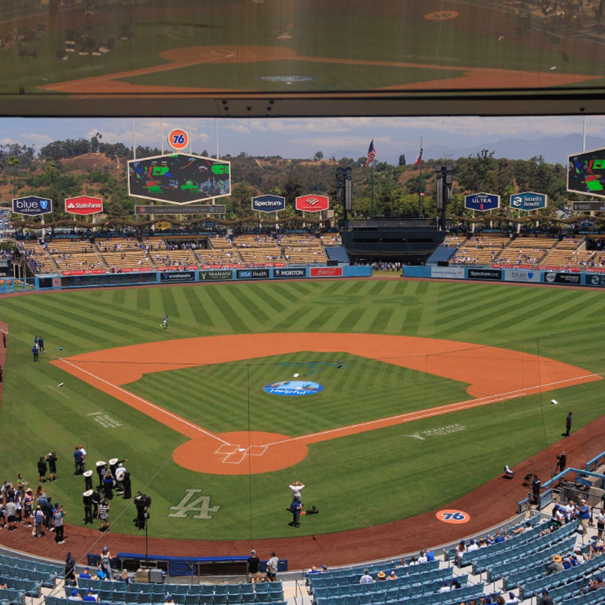 Images of Dodger Stadium after Tropical Storm Hilary are real