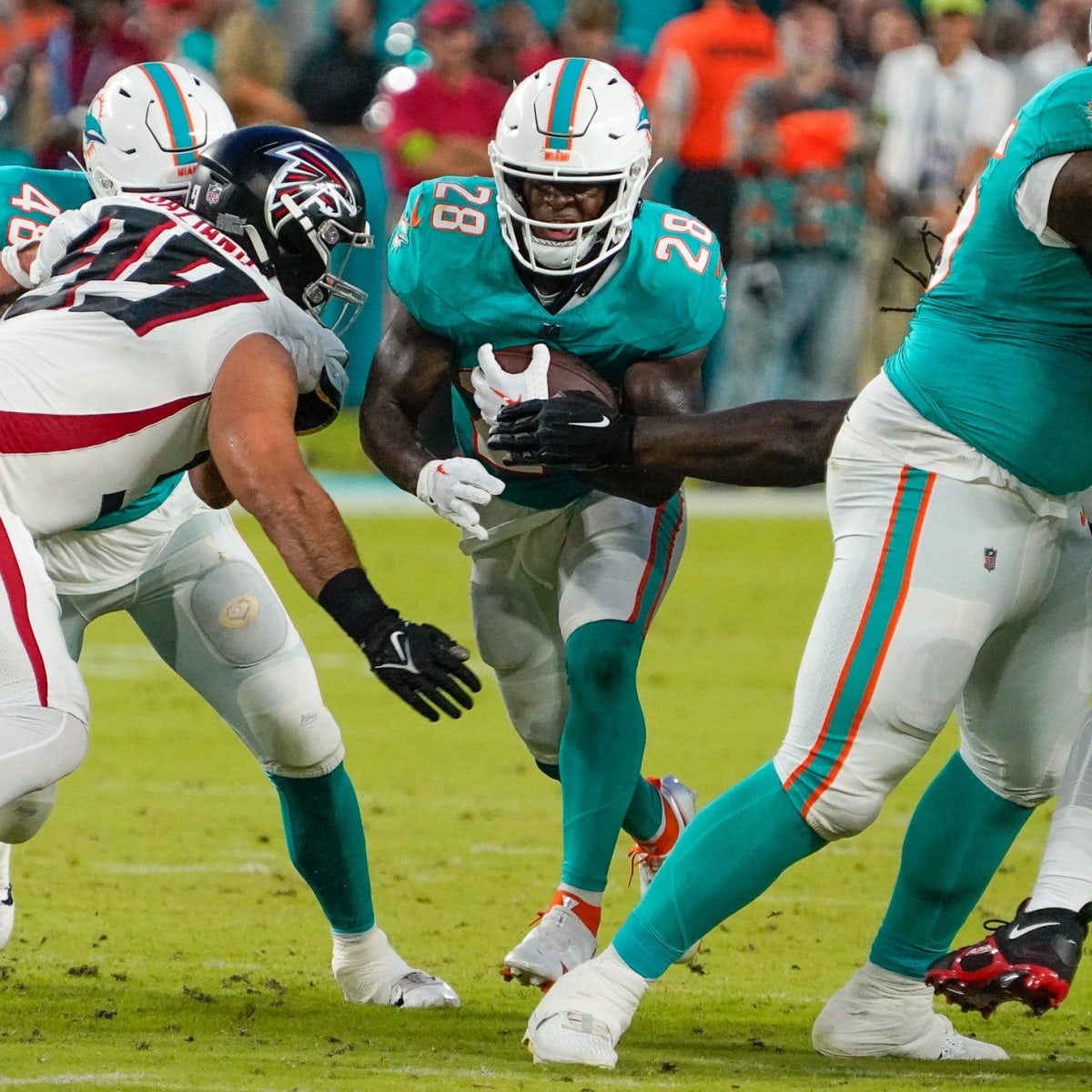 Salvon Ahmed rushes for a 65-yard Gain vs. Houston Texans 