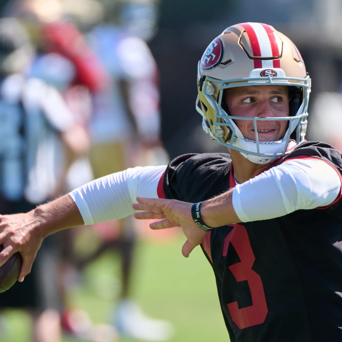 San Francisco 49ers quarterback Sam Darnold (14) throws during an NFL  football game against the Denver Broncos, Saturday, Aug 19, 2023, in Santa  Clara, Calif. (AP Photo/Scot Tucker Stock Photo - Alamy