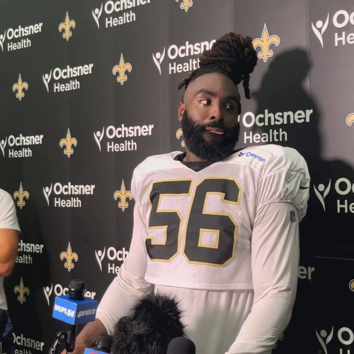 Demario Davis talks Saints roster, health status on Day 20 of